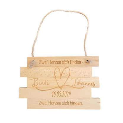 Dekoanhänger Türschild  Hochzeit - Funny Bake