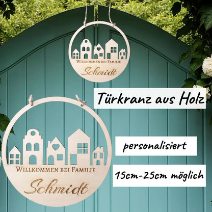 Türkranz Häuserreihe mit Namen - Funny Bake