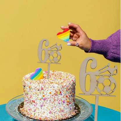 Tortenstecker Fußball Zahlen - Funny Bake