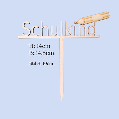 Schulkind Tortenstecker Set - Funny Bake