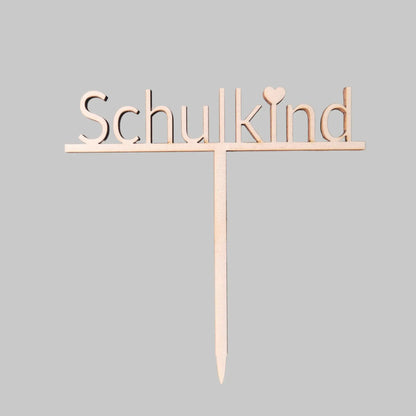 Tortenstecker Schulkind mit Herz - Funny Bake