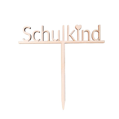 Tortenstecker Schulkind mit Herz - Funny Bake