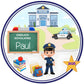 Tortenaufleger Einschulung Polizei