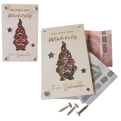 Holzkarte Wichtel - Funny Bake