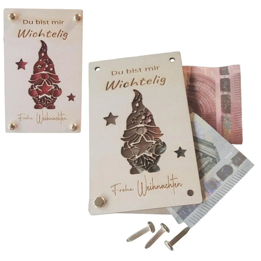 Holzkarte Wichtel - Funny Bake