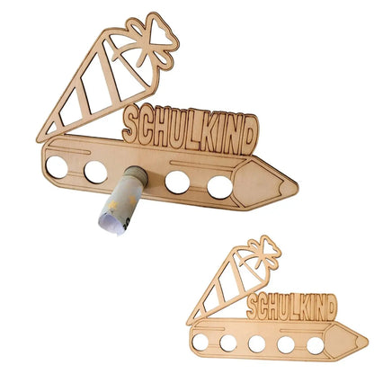 Geldgeschenk Einschulung- einfacher Aufsteller Schultüte - Funny Bake