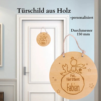 Personalisiertes Türschild - kleiner Prinz - Funny Bake