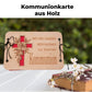 Kommunionkarte mit Innenseitengravur
