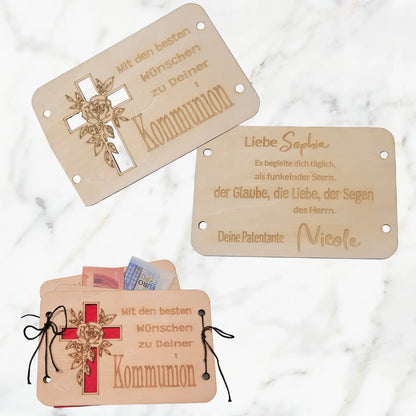 Kommunionkarte mit Innenseitengravur - Funny Bake