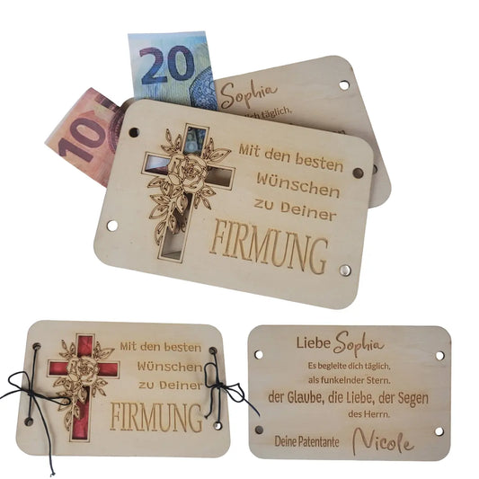 Geschenkkarte zur Firmung mit persönlicher Gravur - Funny Bake