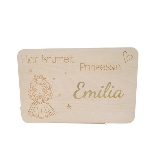 Frühstücksbrettchen Prinzessin mit Name