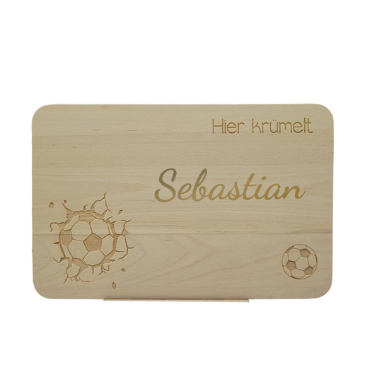 Frühstücksbrett  Fußball mit Name