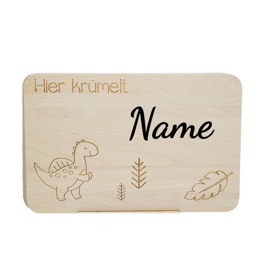 Frühstücksbrett  Dino mit Name