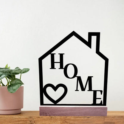 Dekorativer Aufsteller HOME - Funny Bake