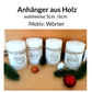 Adventskranzanhänger - augeschriebene Zahlen