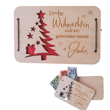 Geldkarte Weihnachten Tanne 150x100mm