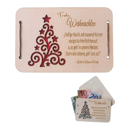 Weihnachtliche Geldkarte mit Vers - Funny Bake