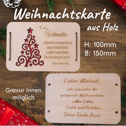 Weihnachtliche Geldkarte mit Vers - Funny Bake