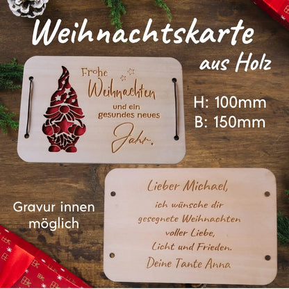 Geldkarte Wichtel 150x 100mm - Funny Bake