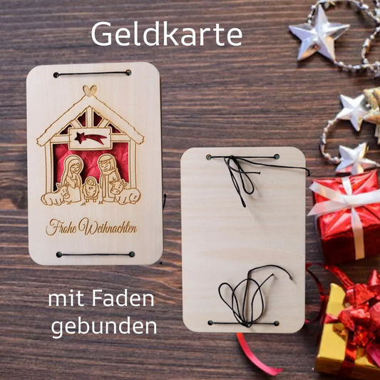 Geldkarte Krippe 100mm x 150mm - Funny Bake