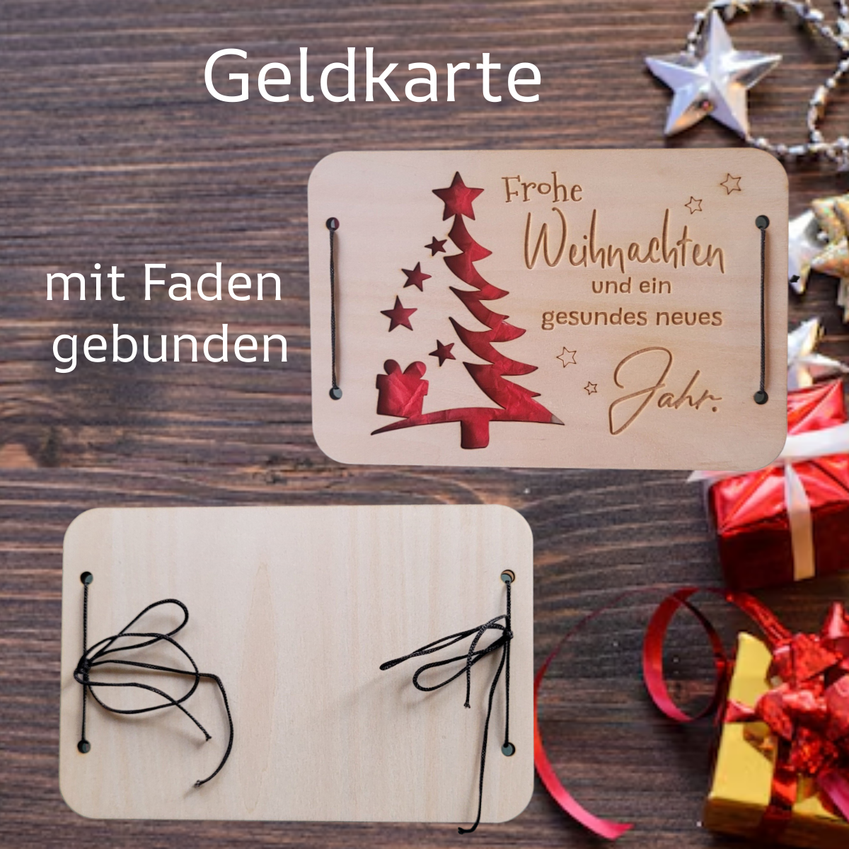 Geldkarte Weihnachten Tanne 150x100mm