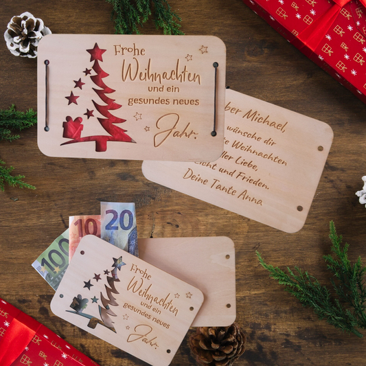 Geldkarte Weihnachten Tanne 150x100mm