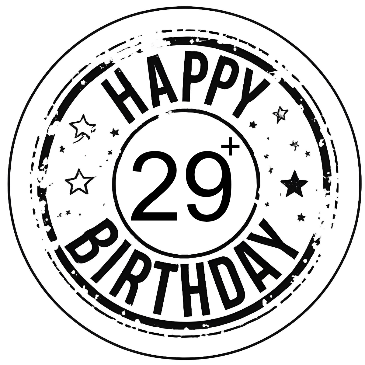 Tortenaufleger Happy Birthday  mit Zahl