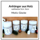 Adventskranz-Anhänger -Glocke mit Zahlen