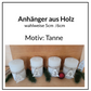 Adventskranz-Anhänger Tannen mit Zahlen