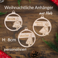 christbaumschmuck personalisiert runde anhänger holz 3 motive tannenbaum geschenkanhänger name 8cm 