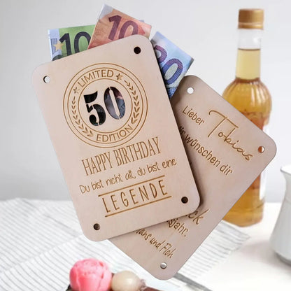 Holzkarte Limited Edition - Funny Bake