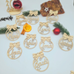 Personalisierter Holzanhänger Weihnachten