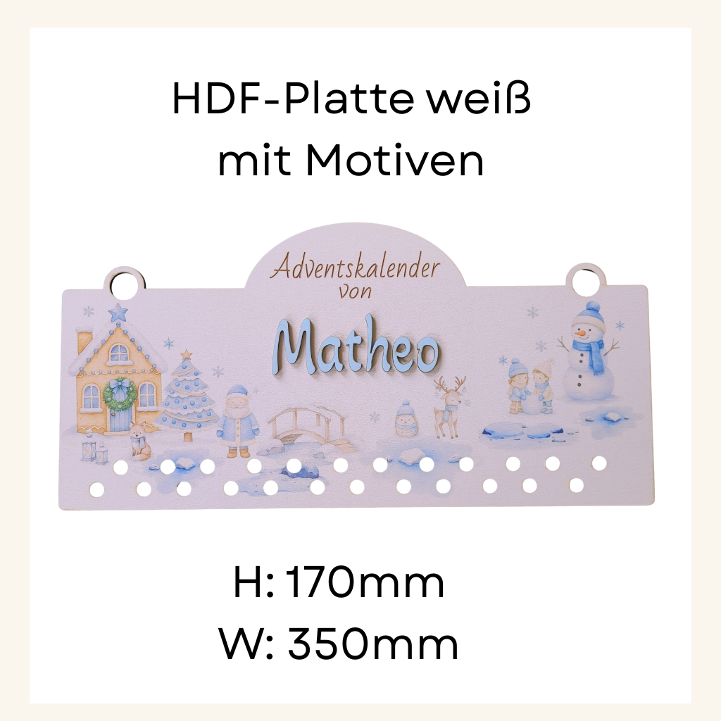 DIY Adventskalender mit Name