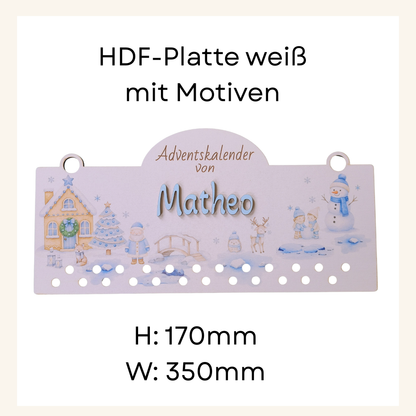 DIY Adventskalender mit Name