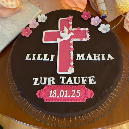 Kreuz aus Fondant, essbar - Funny Bake
