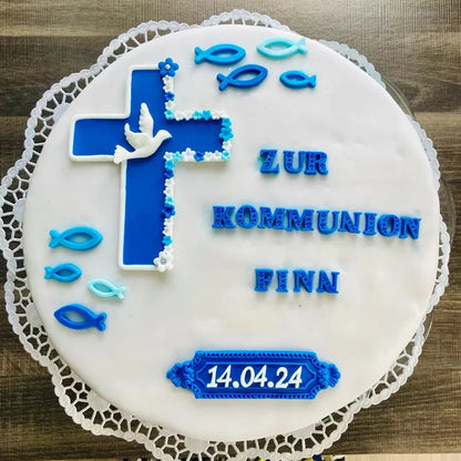 Kreuz aus Fondant, essbar - Funny Bake