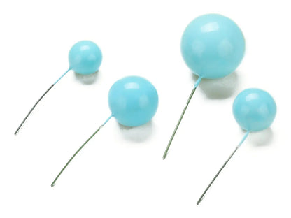 Kugeln hellblau 4St. Tortenstecker Bubbles - Funny Bake