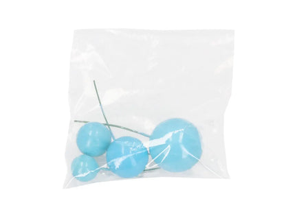 Kugeln hellblau 4St. Tortenstecker Bubbles - Funny Bake