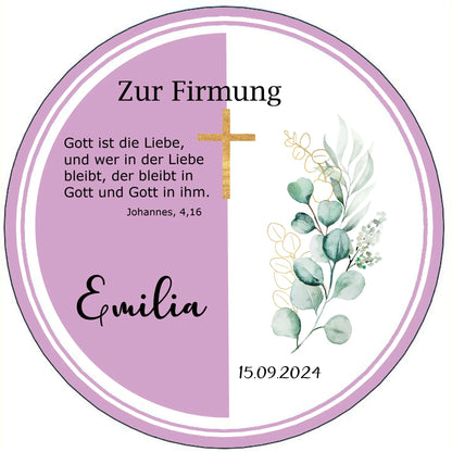 Tortenaufleger-essbar-altrosa-Kreuz-gold-eukalyptus