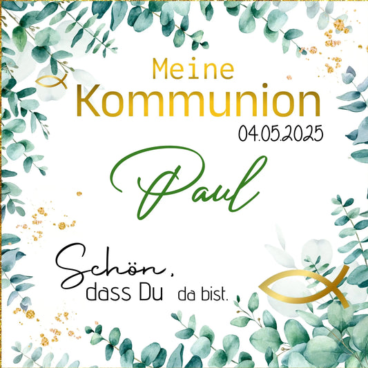 Untersetzer Kommunion personalisiert - Funny Bake