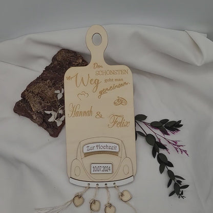 Geldgeschenk zur Hochzeit - Auto