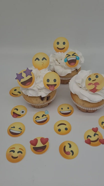 Emoji Esspapier Aufleger – 20 essbare Emoji-Motive