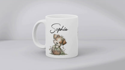 White 11oz Ceramic Mug with Color Inside