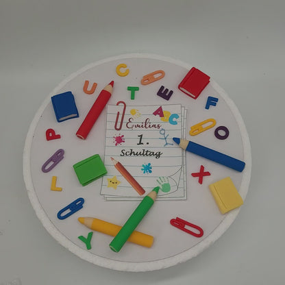 Tortendeko Einschulung - Endlich Schulkind