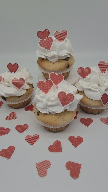 36 Herzen Muffinaufleger 9 Motive
