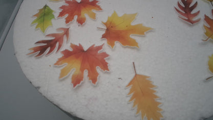 Essbare Blätter -Herbst Halloween