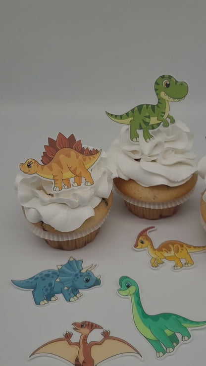 Esspapier-Aufleger-Dinos-T-Rexs-Kindergeburtstag-bunt-Junge-Geburtstag