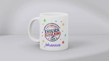 Tasse Einschulung personalisiert mit Name