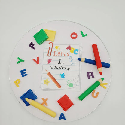 Einschulung Kombi-Set mit Name - Funny Bake