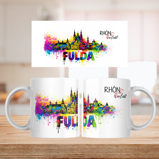 Keramik Tasse 330 ml mit Motiv Dom Fulda aus der Kollektion RHÖN verliebt